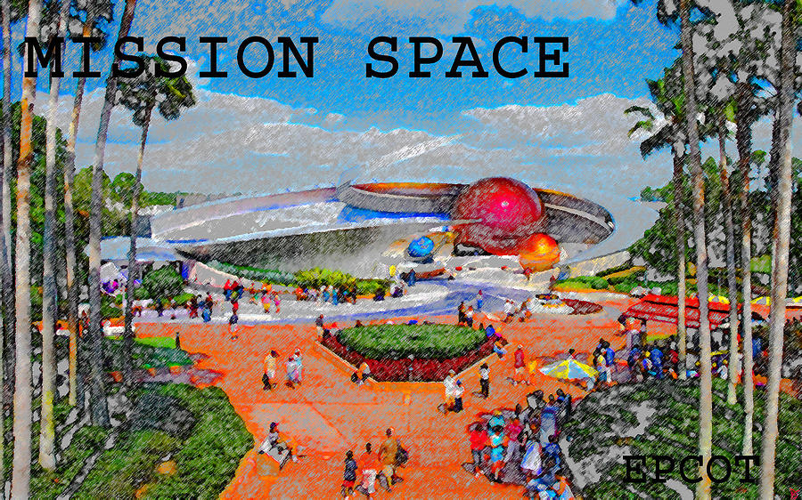 Mission Space Landscape Painting by David Lee Thompson