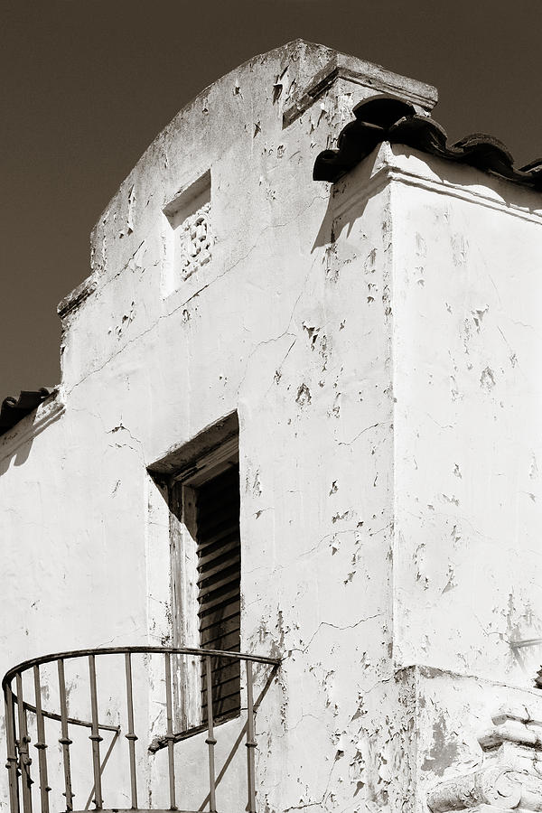 Architecture Photograph - Mission Stucco Building by Marilyn Hunt