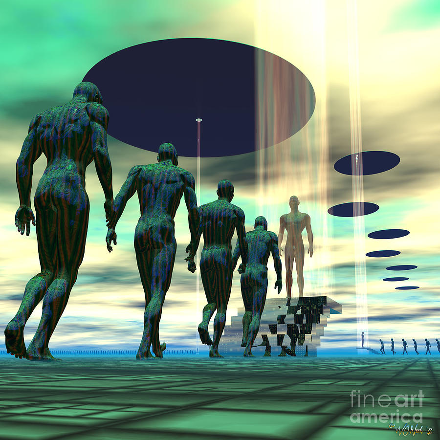 Science Fiction Digital Art - Mission To Earth by Walter Neal Science Fiction Digital Art - Mission To Earth by Walter Neal
