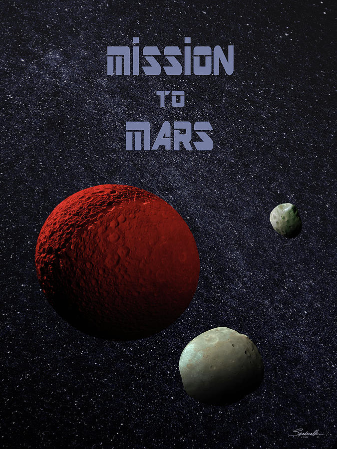 Mission to Mars Poster Digital Art by M Spadecaller