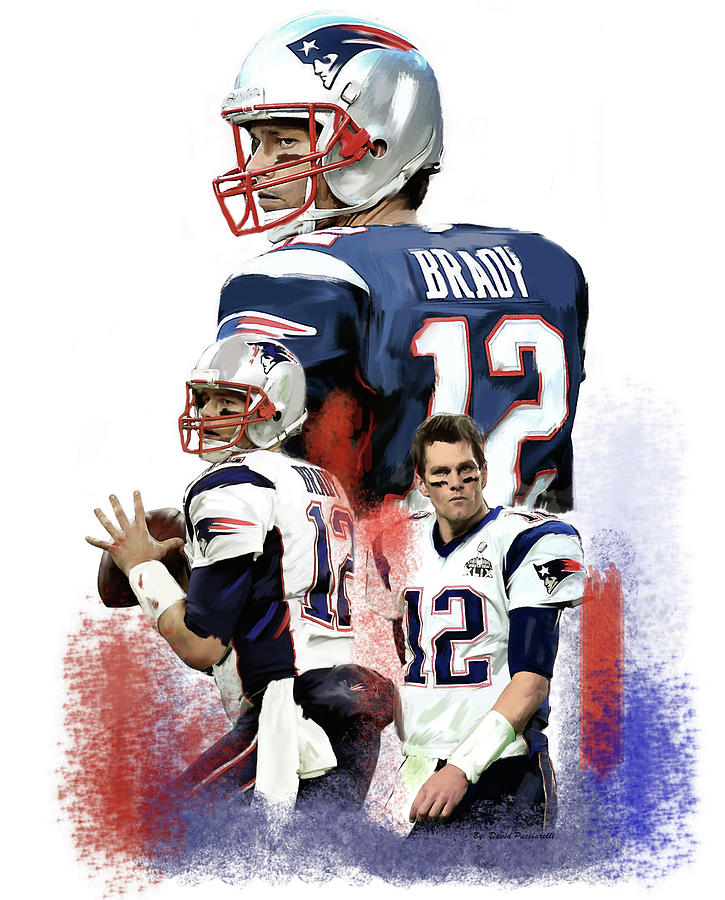 Tom Brady Painting by Iconic Images Art Gallery David Pucciarelli