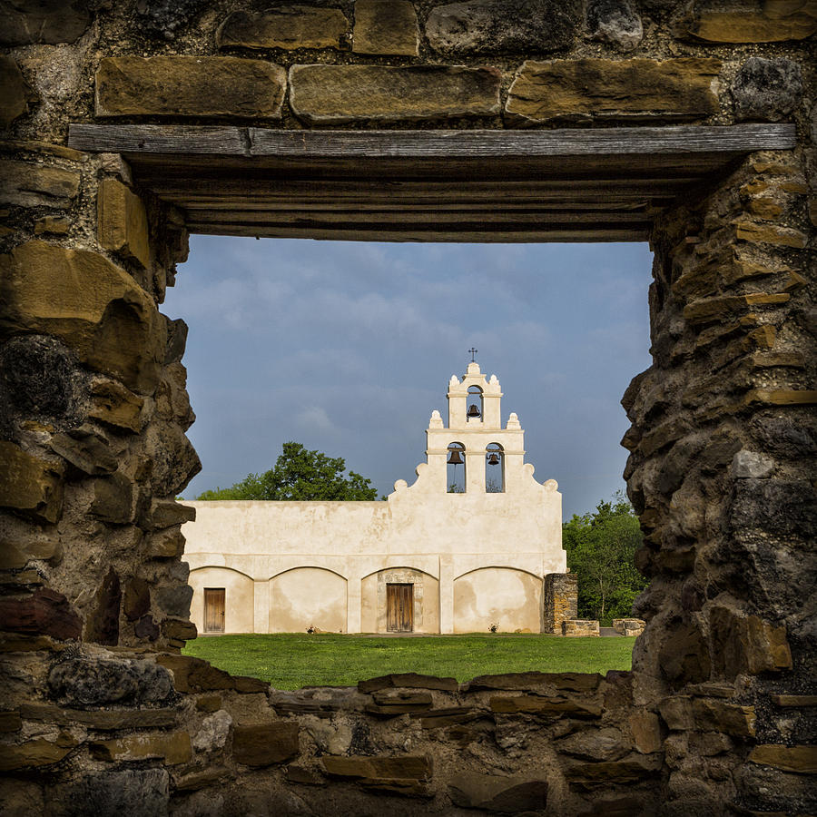 San Antonio Photograph - Mission View by Stephen Stookey