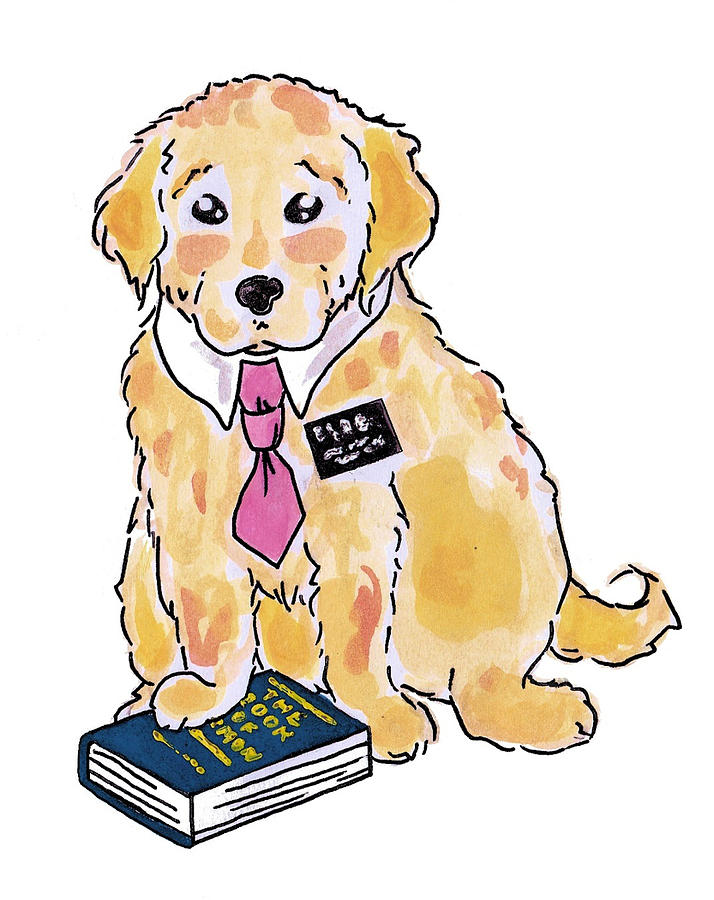 Animal Painting - Missionary Puppy Card by Katrina Davis