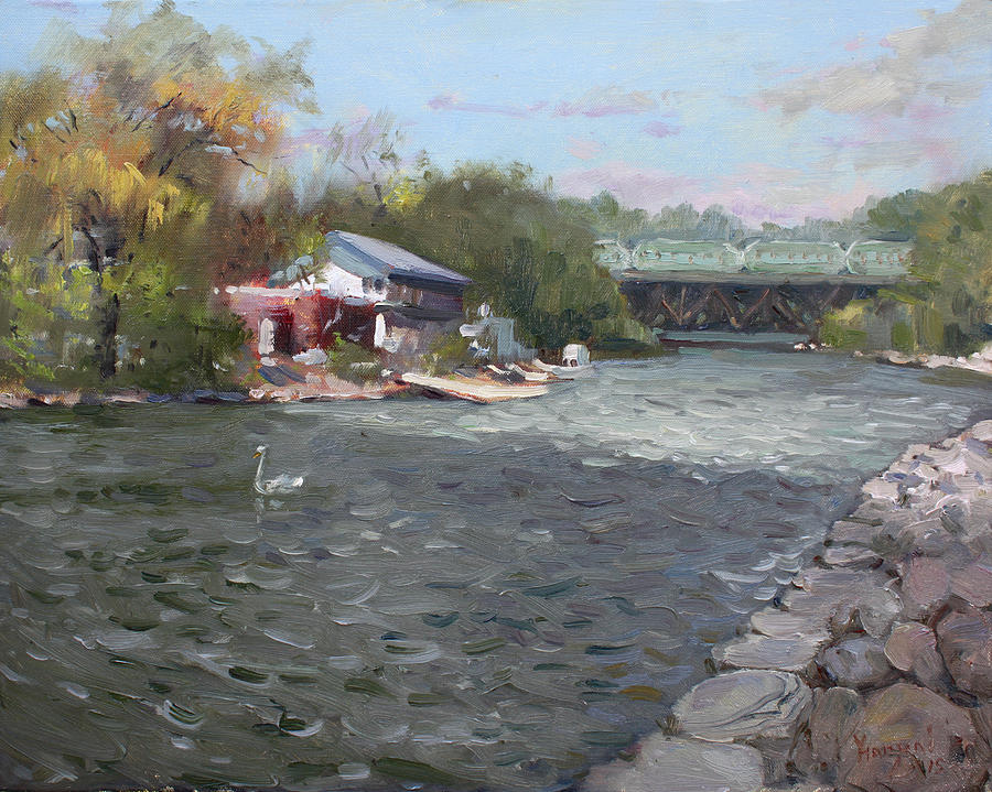 Mississauga Painting - Mississauga Canoe Club by Ylli Haruni Mississauga Painting - Mississauga Canoe Club by Ylli Haruni