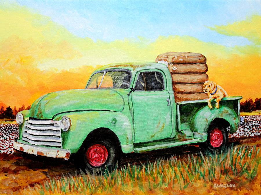 Mississippi Delta Dirt Road Painting by Karl Wagner