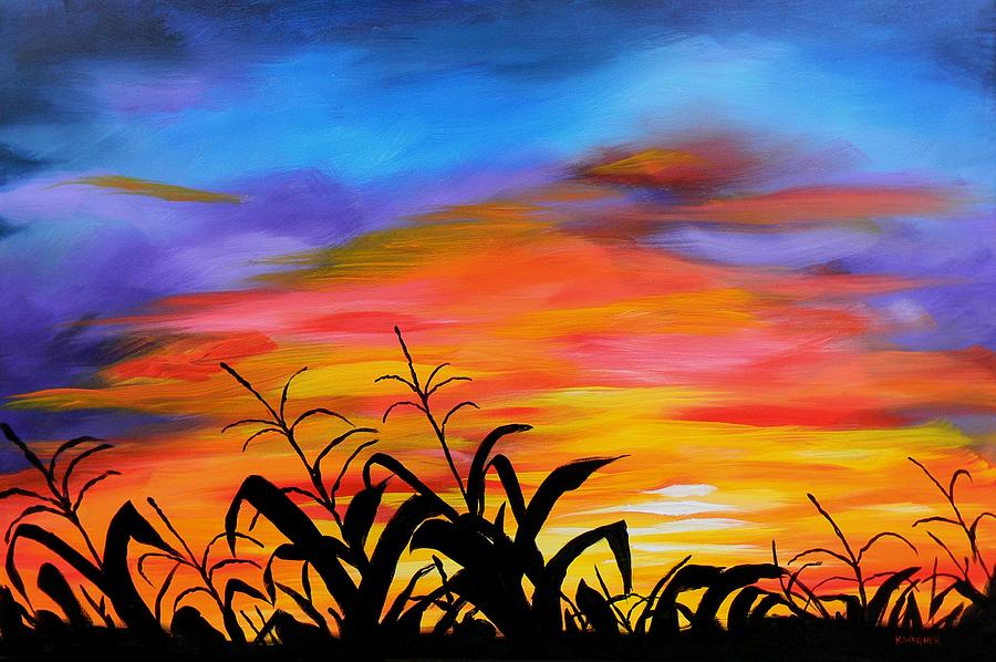 Mississippi Delta Summer Eve Painting by Karl Wagner
