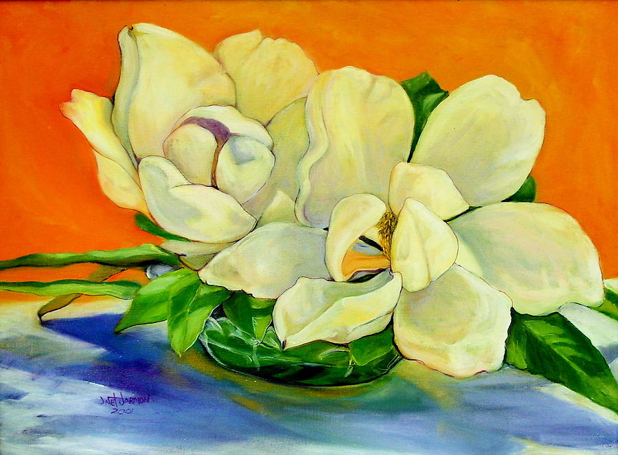 Mississippi Magnolias Painting by Jeanette Jarmon