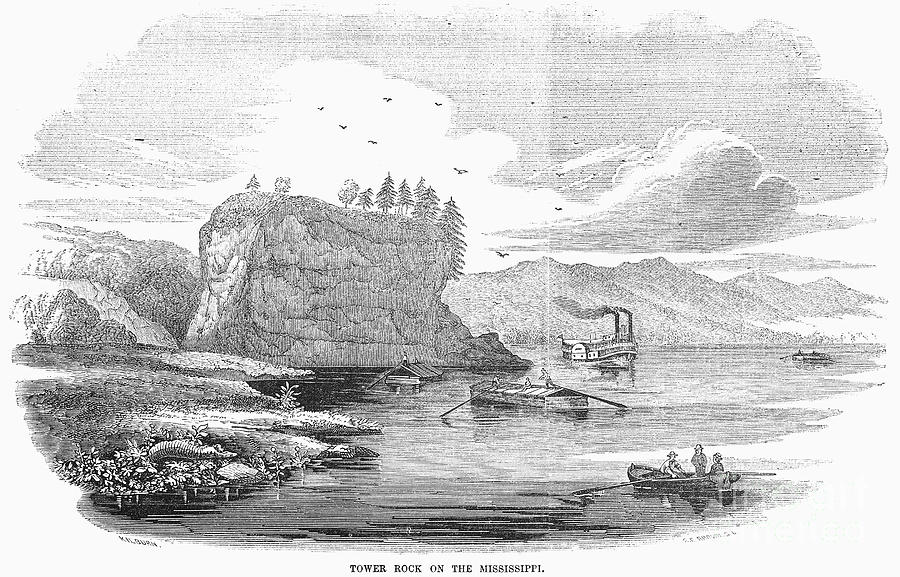 Mississippi River, 1854 Photograph by Granger