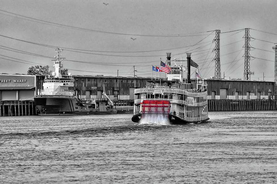 Mississippi River Boat - New Orleans  Photograph by Bill Cannon