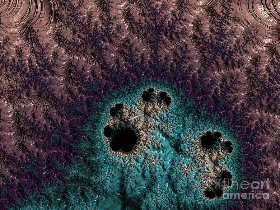 Mississippi River Delta Aerial View Fractal Abstract Digital Art by Rose Santuci-Sofranko