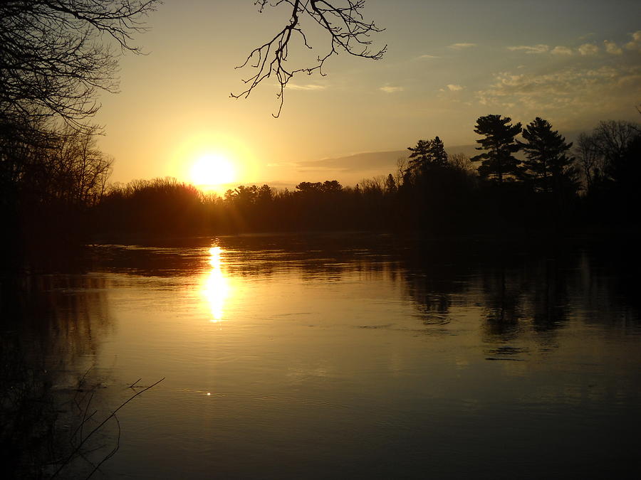 Mississippi River Perfect Sunrise Photograph by Kent Lorentzen