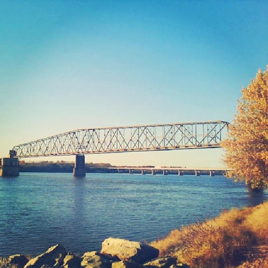 Stl Photograph - Mississippi River #stl by Anna Beasley