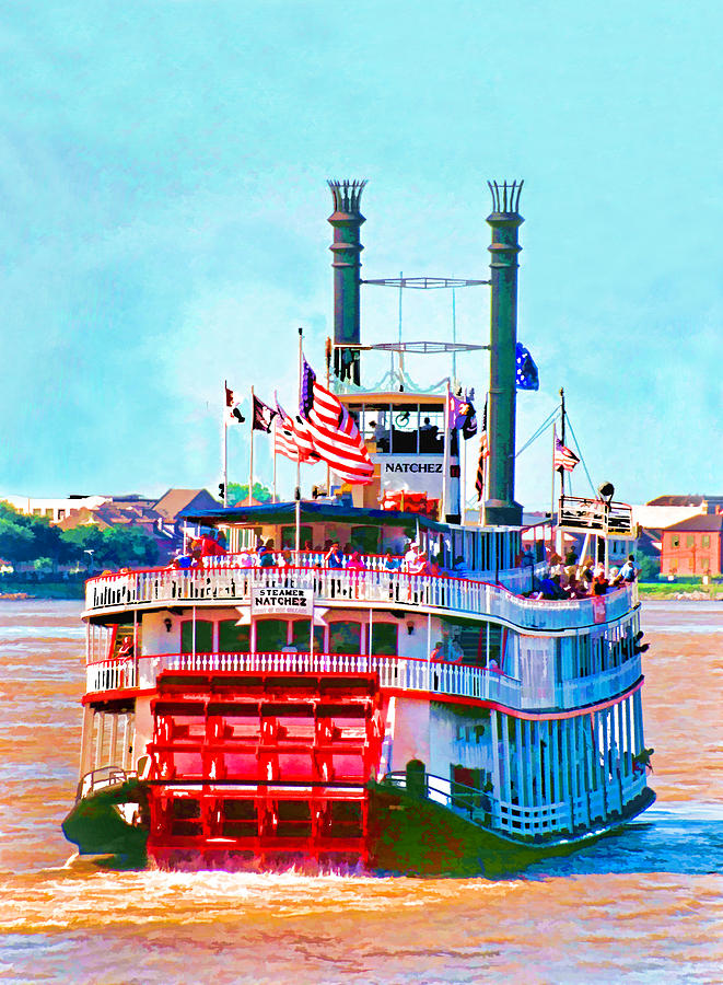 Mississippi Steamboat Digital Art