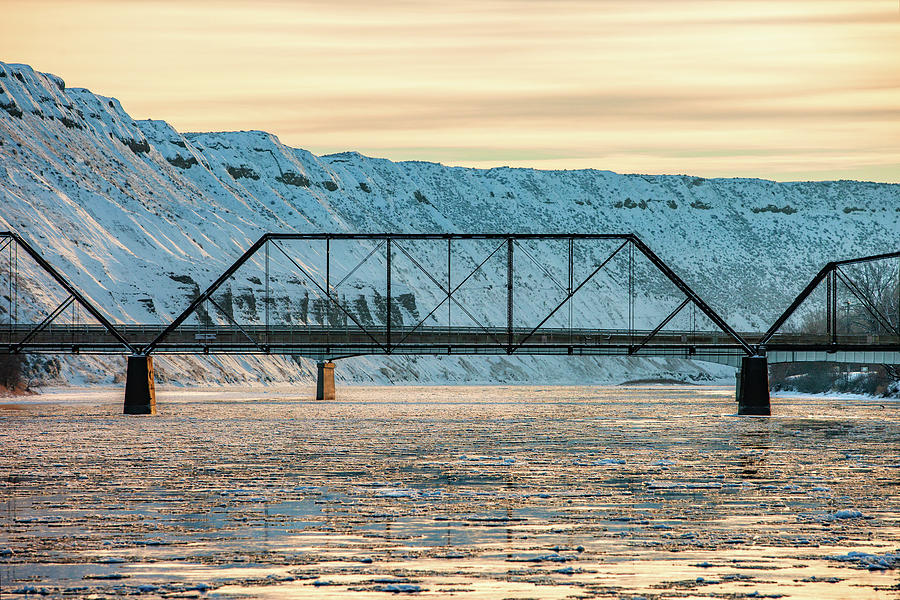 Missouri River Ice Photograph by Todd Klassy