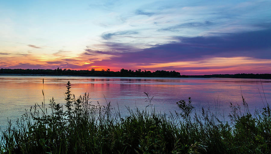 Missouri River Sunset 6 Photograph by Chad Rowe - Fine Art America