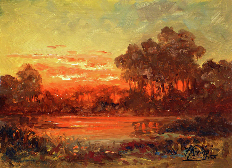 Missouri Sunset Painting by Irek Szelag