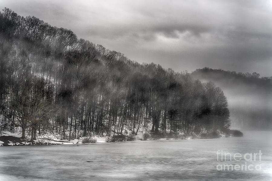 Mist and Ice on Lake Photograph by Thomas R Fletcher