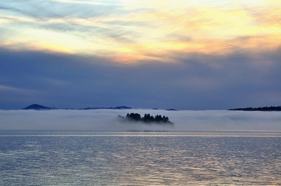 Mist Island, Lake Pend Oreille Photograph by Jedediah Hohf