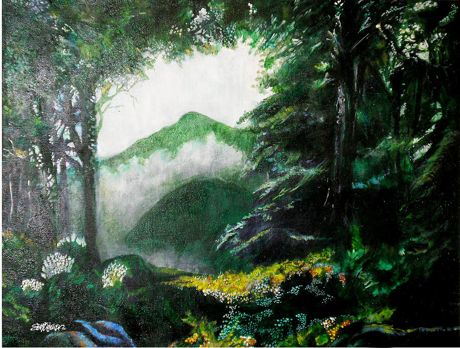 Mist on the Mountain Painting by Seth Weaver