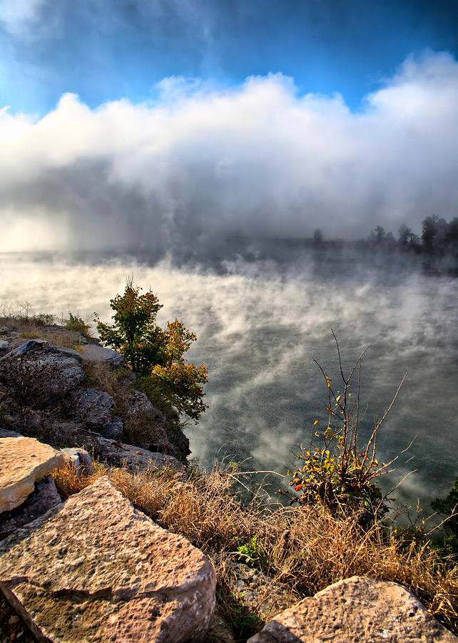 Mist on the River Photograph by Edward Myers