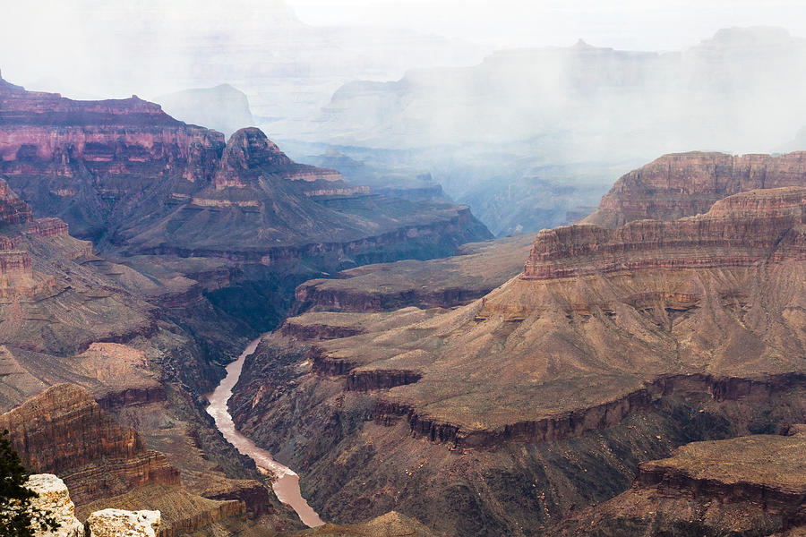 Mist Over the Canyon Photograph by Ed Gleichman