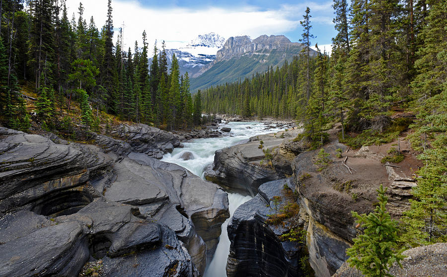 Mistaya Canyon in Banff Photograph by Jeffrey Hamilton - Fine Art America