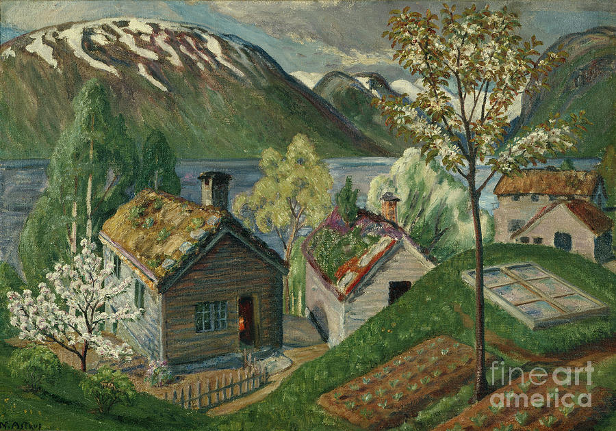 Mistbenken Painting by O Vaering