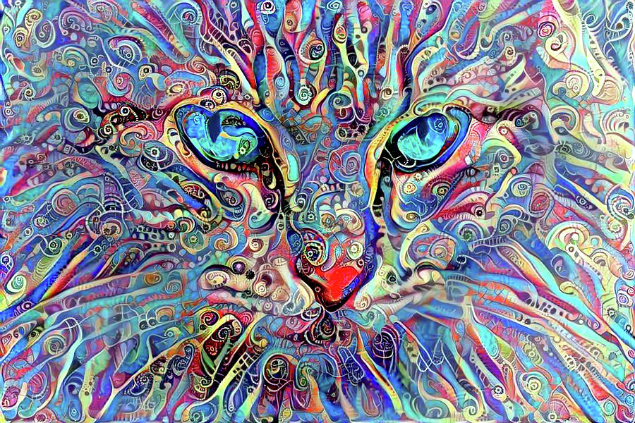 Mister Cat Nip Digital Art by Peggy Collins