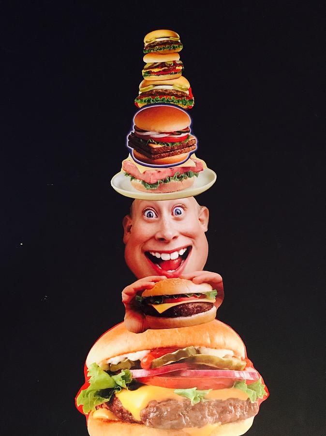 Mister Cheese Burger Mixed Media by Douglas Fromm