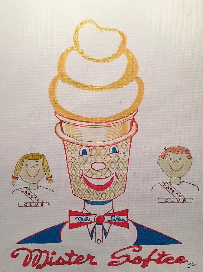 Ice Cream Painting - Mister Softee by John Cunnane