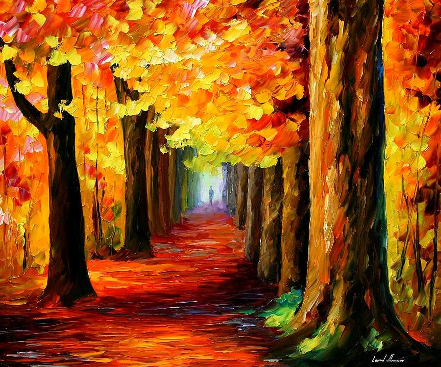 Mistery Alley Painting by Leonid Afremov | Fine Art America