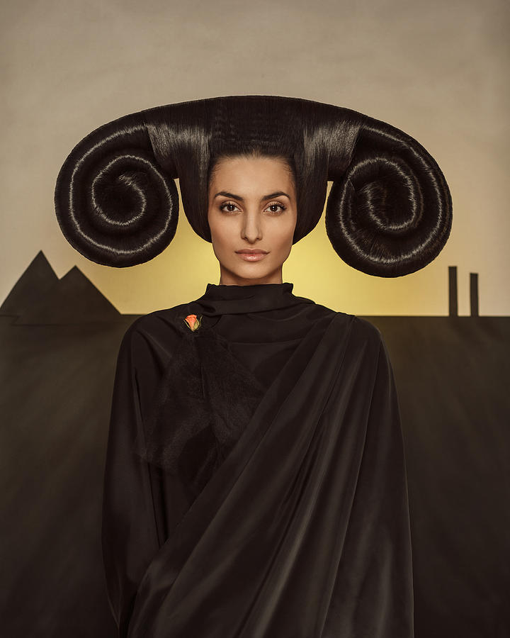 Portrait Photograph - Mistress Of The Black Mountains. by Sergey Smirnov