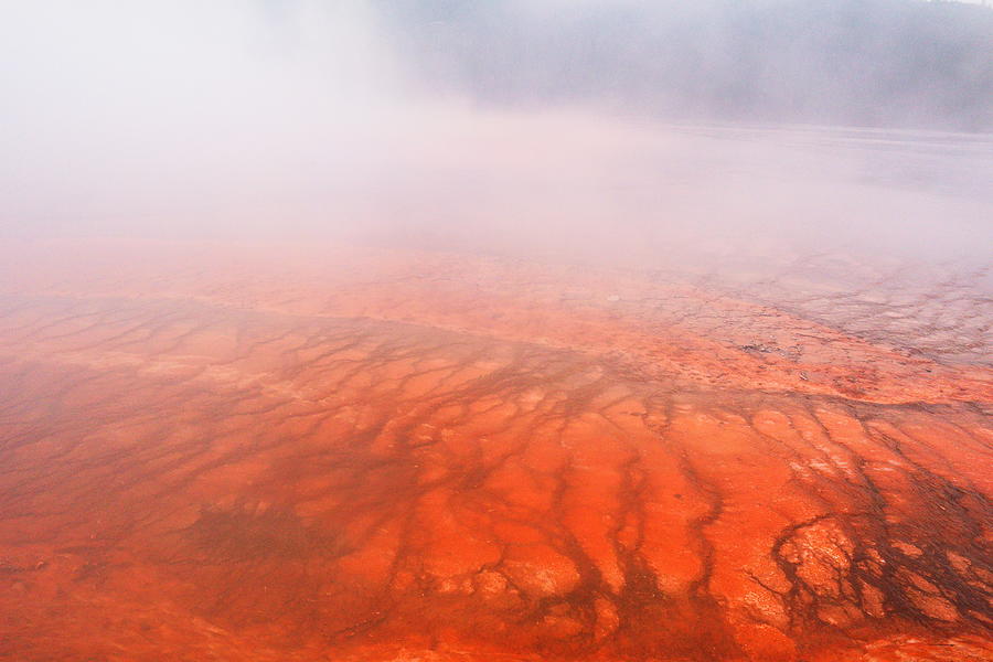 Mists in the hot springs Photograph by Jeff Swan