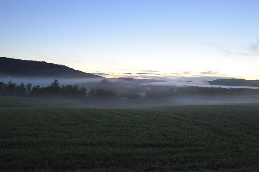 Mists rising from a meadow Photograph by Ulrich Kunst And Bettina Scheidulin