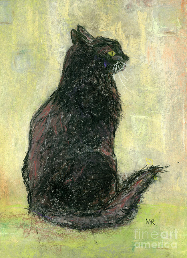 Cat Painting - Misty 03 by Michelle Reeve