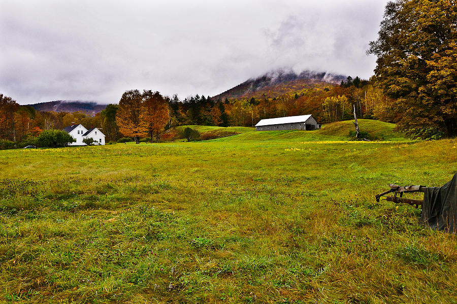 Misty Autumn at the Farm Photograph by Rockybranch Dreams