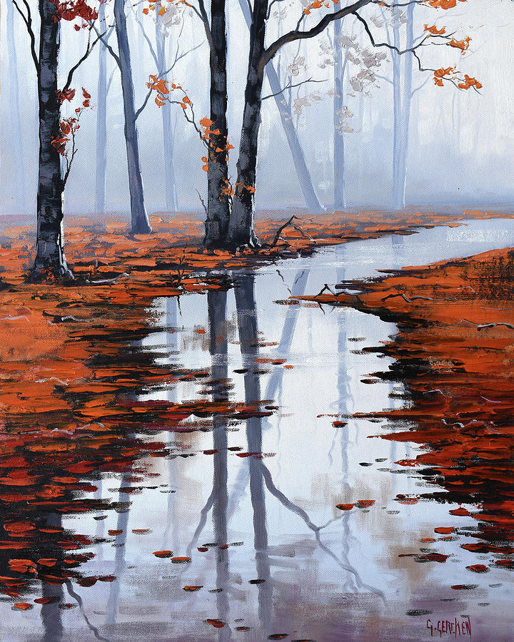 Misty Autumn Colors Painting by Graham Gercken