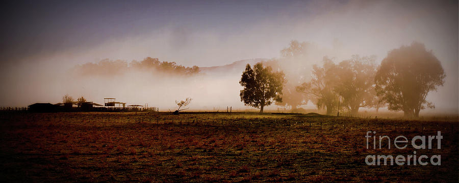 Misty Autumn Morning on the Farm Photograph by Lexa Harpell