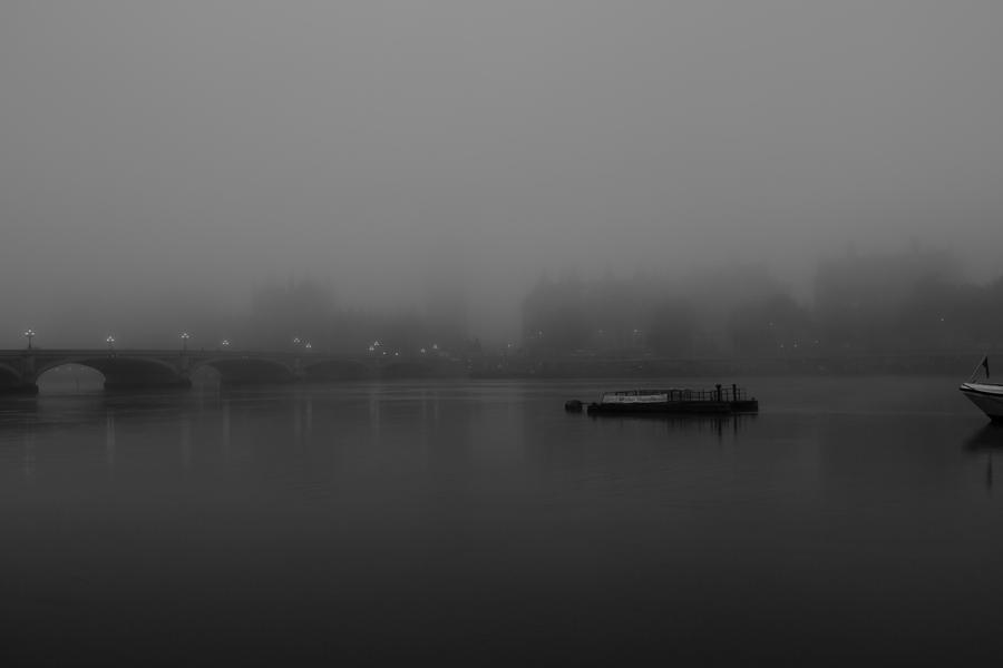 Misty Big Ben Photograph by Maj Seda