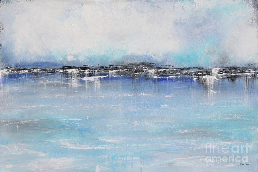 Misty Blue-A Painting by Jean Plout
