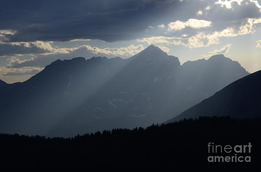 Misty Blue Canadian Rocky Mountains Photograph by Bob Christopher