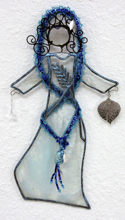 Mystic Blue Glass Art by Maxine Grossman Mystic Blue Glass Art by Maxine Grossman