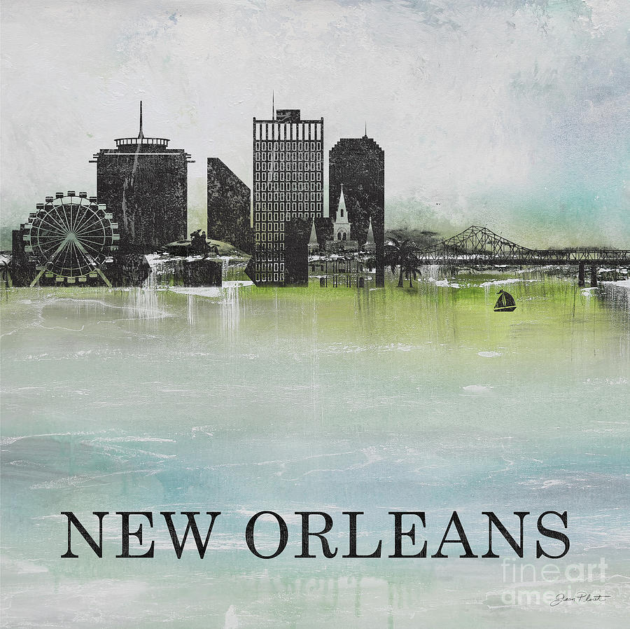 Misty Blue-New Orleans Painting by Jean Plout