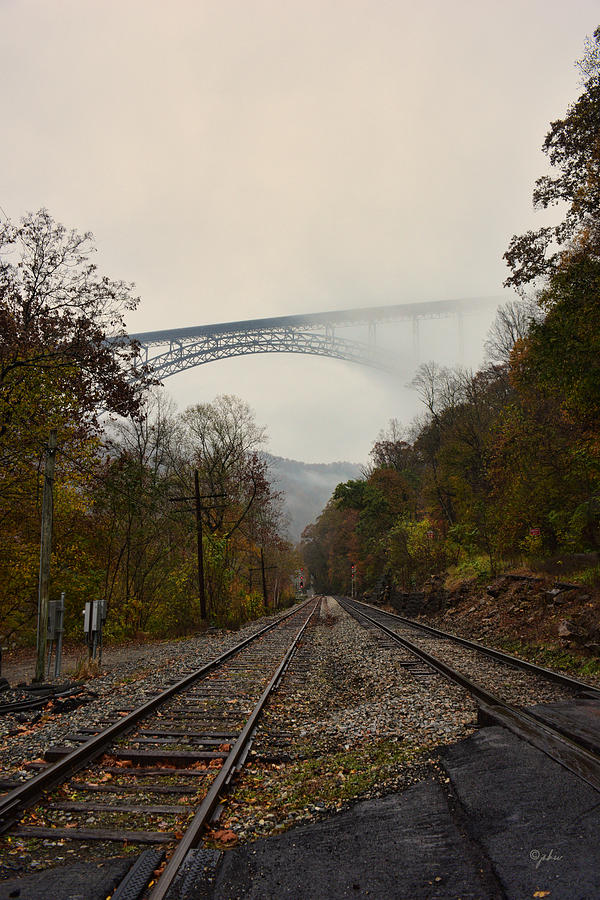 Misty Bridge Photograph by Paulette B Wright