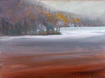Misty Calm Painting by Shirley McKay Misty Calm Painting by Shirley McKay
