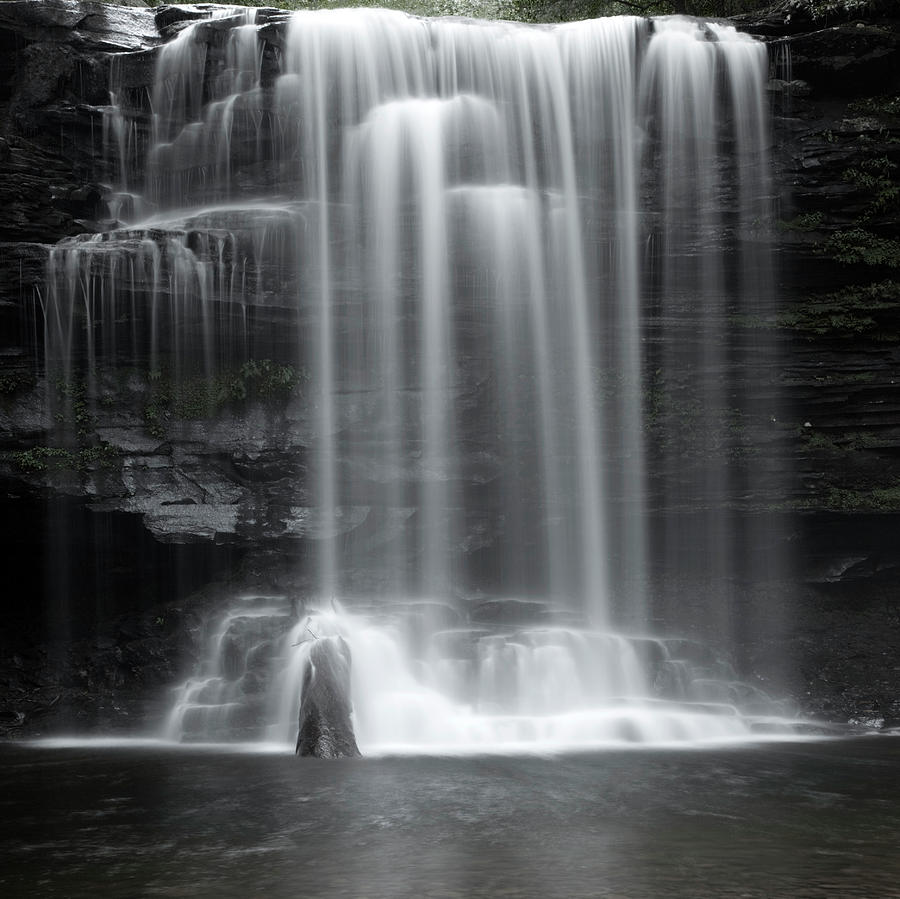 Misty Canyon Waterfall Photograph by Lone Palm Studio