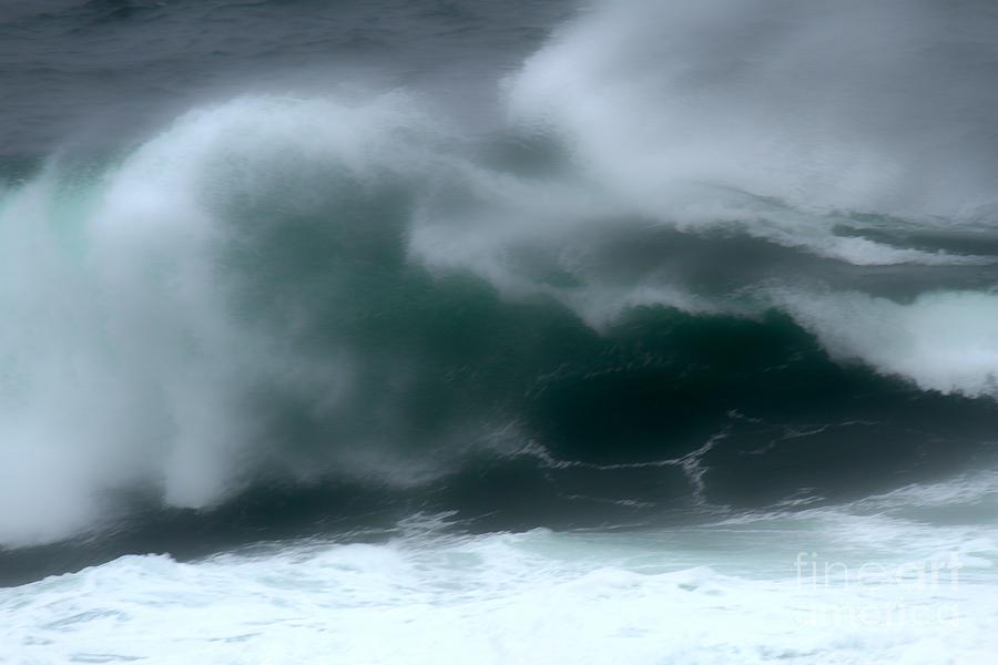 Misty Crashing Waves Photograph by Adam Jewell