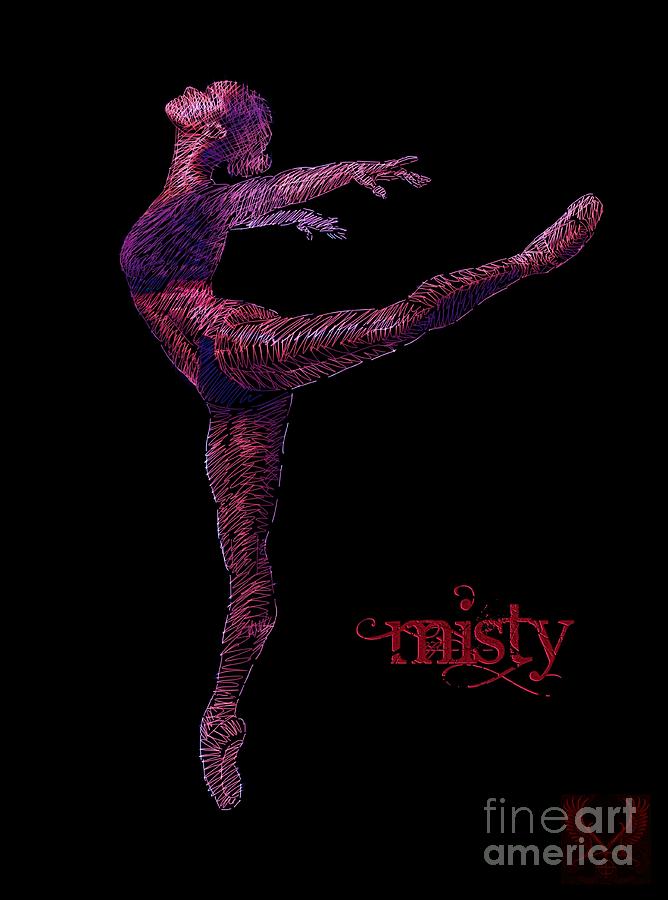 Misty Copeland Drawing - Misty by Dale Crum