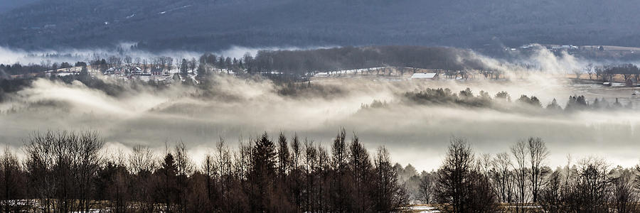 Misty Darling Hill Panoramic Photograph by Tim Kirchoff