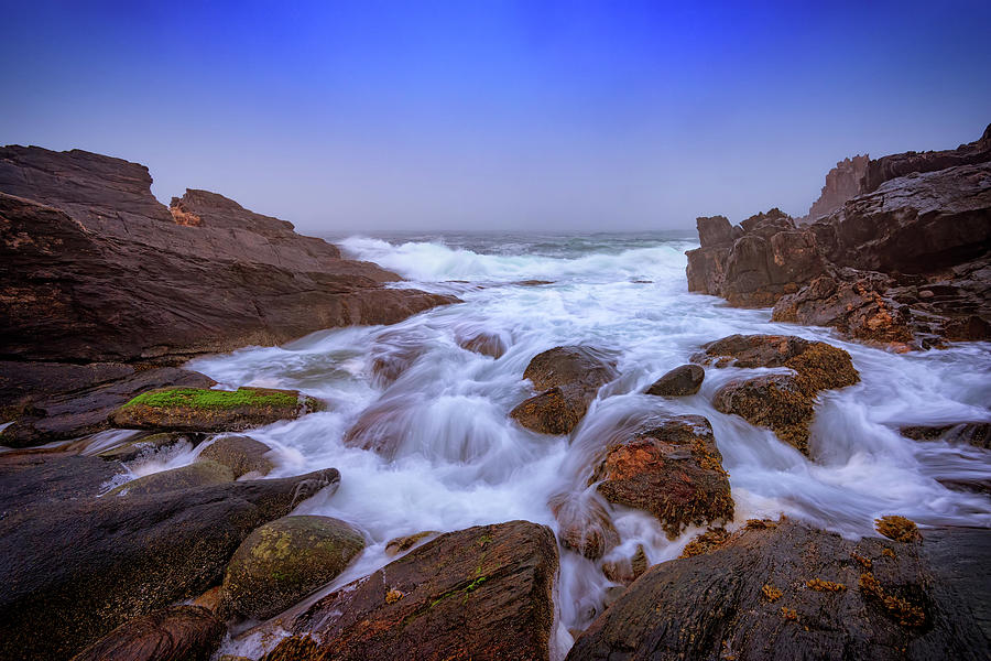 Harpswell Photograph - Misty Dawn at Giants Stairs by Rick Berk
